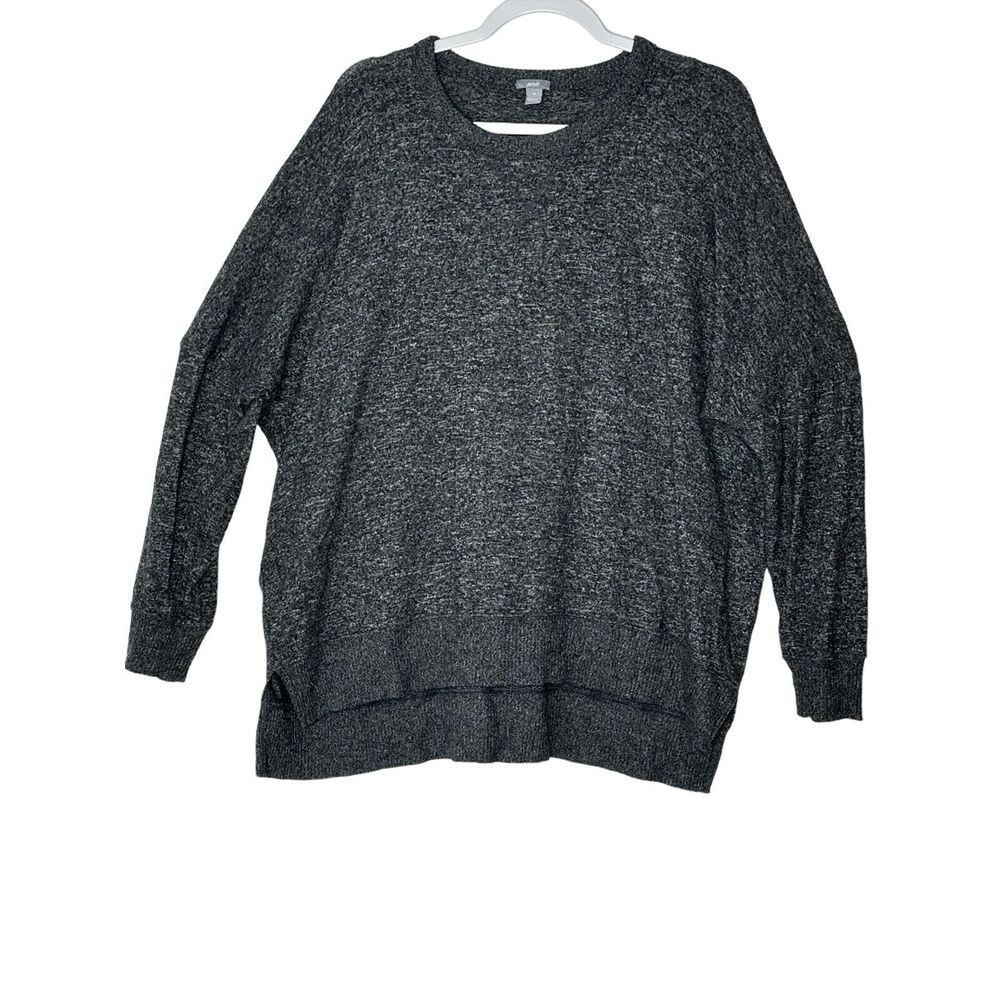 Aerie Oversized Sweatshirt Womens M Gray Minimal Slouchy Cozy Beach Gray Stretch